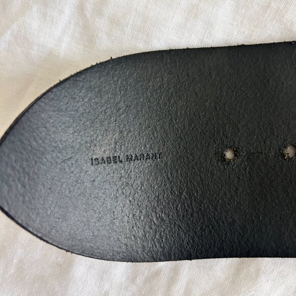 Isabel Marant Wide Leather Waist Belt, Size: XS - Picture 3 of 5